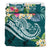 Fiji Polynesian Bedding Set - Summer Plumeria (Turquoise) - Polynesian Pride