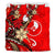 Yap Bedding Set - Tribal Flower With Special Turtles Red Color - Polynesian Pride