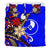 Yap Bedding Set - Tribal Flower With Special Turtles Blue Color - Polynesian Pride