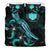 CNMI Polynesian Bedding Set - Turtle With Blooming Hibiscus Turquoise - Polynesian Pride