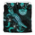 Tahiti Polynesian Bedding Set - Turtle With Blooming Hibiscus Turquoise - Polynesian Pride