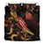 New Caledonia Polynesian Bedding Set - Turtle With Blooming Hibiscus Gold - Polynesian Pride