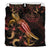 Palau Polynesian Bedding Set - Turtle With Blooming Hibiscus Gold - Polynesian Pride