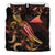 Tokelau Polynesian Bedding Set - Turtle With Blooming Hibiscus Gold - Polynesian Pride