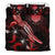 CNMI Polynesian Bedding Set - Turtle With Blooming Hibiscus Red - Polynesian Pride