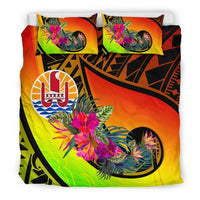 Tahiti Bedding Set - Polynesian Hook And Hibiscus (Raggae) - Polynesian Pride