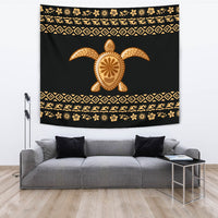 Hawaii Traditional Turtle Pattern Tapestry - Polynesian Pride