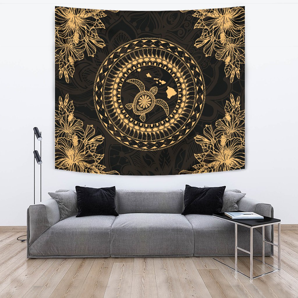 Hawaii Turtle Tradition Tapestry - Polynesian Pride