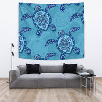 Turtle Plumeria Tapestry - Polynesian Pride