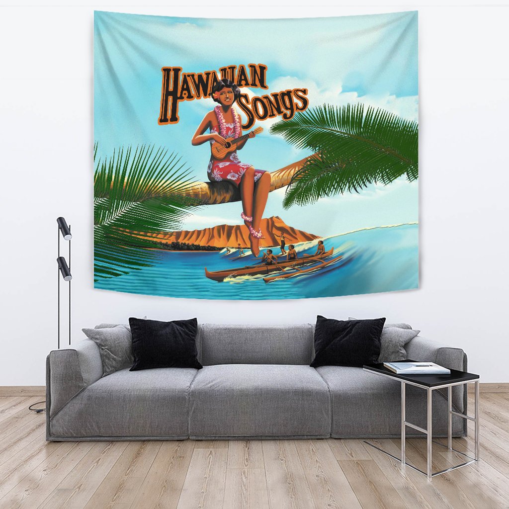 Hawaiian Song Tapestry - Polynesian Pride