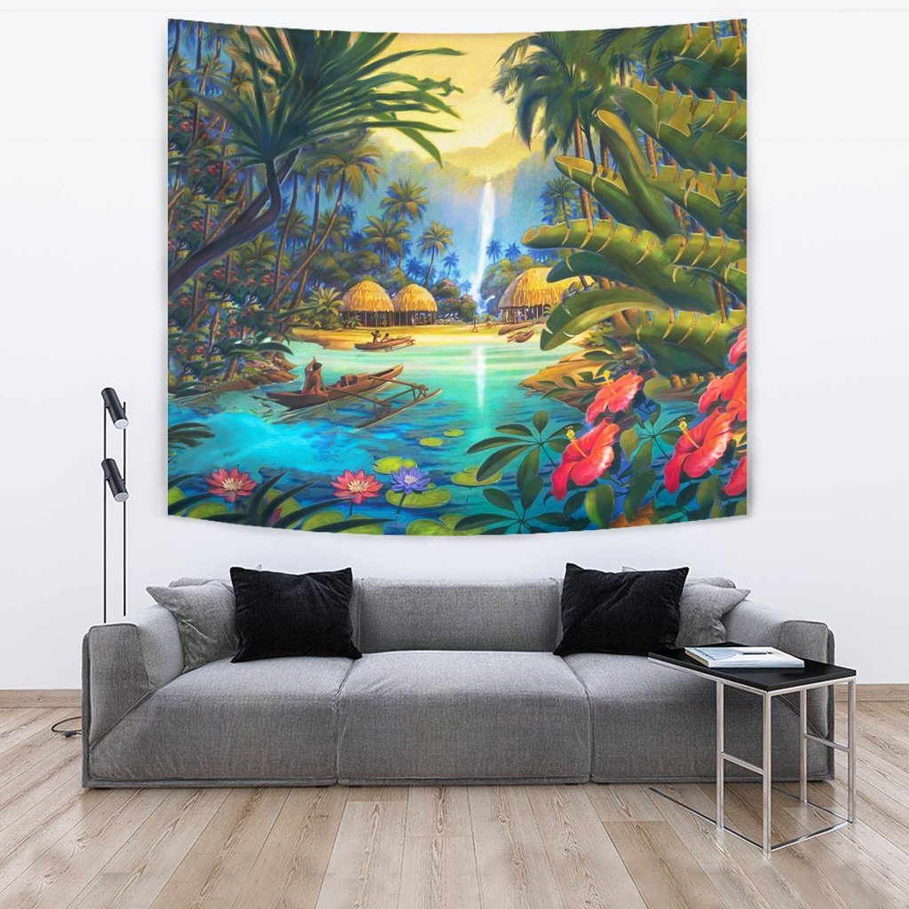 Vintage Village Tapestry - Polynesian Pride