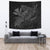 Hula Girl Hibiscus Kanaka Poly Tapestry - Gray Wall Tapestry 150cm*150cm Gray - Polynesian Pride