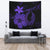 Hawaii Fish Hook Hibiscus Plumeria Poly Tapestry - Purple Wall Tapestry 150cm*150cm Purple - Polynesian Pride