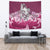 Maori Manaia The Blue Sea Tapestry, Pink Wall Tapestry Large 104" x 88" Pink - Polynesian Pride