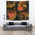 Tonga Tapestry - Gold Plumeria TAPESTRY Large 104" x 88" GOLD - Polynesian Pride