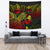 Guam Tapestry - Turtle Hibiscus Pattern Reggae Wall Tapestry Large 104" x 88" Reggae - Polynesian Pride