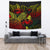 Niue Tapestry - Turtle Hibiscus Pattern Reggae Wall Tapestry Large 104" x 88" Reggae - Polynesian Pride