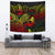 Palau Tapestry - Turtle Hibiscus Pattern Reggae Wall Tapestry Large 104" x 88" Reggae - Polynesian Pride