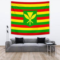 Hawaii Tapestry - Kanaka Maoli Flag Style One Style Flag color - Polynesian Pride