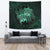 hawaiiTapestry - Turtle Strong Pattern Hibiscus Plumeria Turquoise AH Wall Tapestry Large 104" x 88" Turquoise - Polynesian Pride
