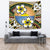 Hawaii Plumeria Pattern Limited Tapestry Wall Tapestry Large 104" x 88" Gold - Polynesian Pride