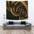 New Zealand Maori Mangopare Tapestry Polynesian - Gold Wall Tapestry Large 104" x 88" Gold - Polynesian Pride