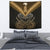 Maori Manaia New Zealand Tapestry Gold Wall Tapestry - Manaia Medium 80" x 68" Gold - Polynesian Pride