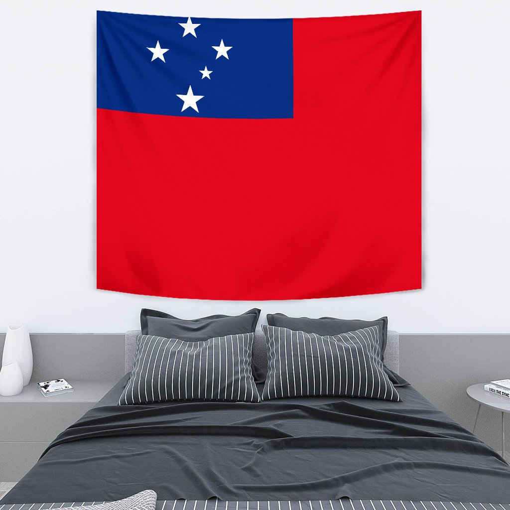 Samoa Tapestry - Flag Of Samoa - Polynesian Pride
