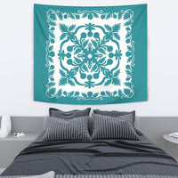 Hawaii Tapestry Royal - Turquoise Wall Tapestry Medium 80" x 68" Turquoise - Polynesian Pride