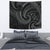 New Zealand Maori Mangopare Tapestry Polynesian - Black Wall Tapestry Medium 80" x 68" Black - Polynesian Pride