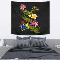 Cook Islands Polynesian Tapestry - Plumeria Tribal - Polynesian Pride