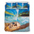 Hawaii Duvet Cover Set - Sea Turtle Coconut Tree - Polynesian Pride