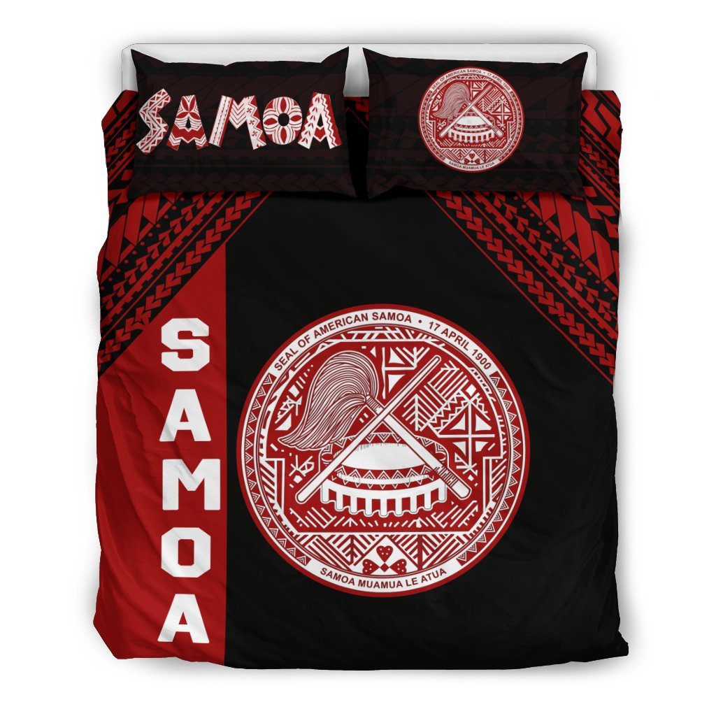 American Samoa Duvet Cover Set - American Samoa Seal - Polynesian Pride