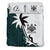 Fiji Duvet Cover Set - Fiji Coat Of Arms & Coconut Tree - Polynesian Pride