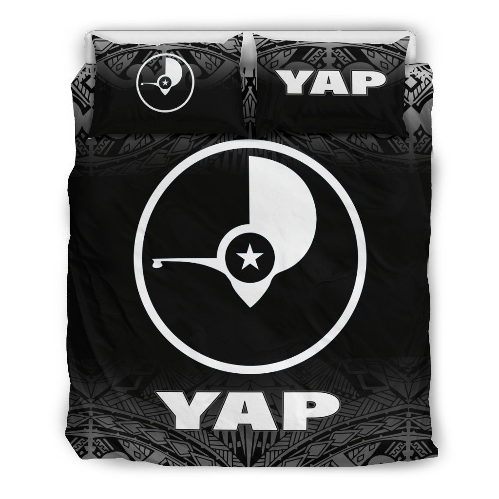 Yap Duvet Cover Set - Black Fog Style - Polynesian Pride