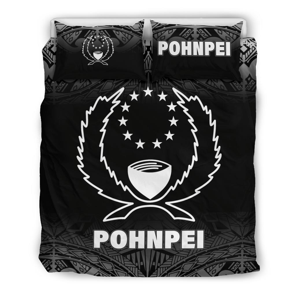 Pohnpei Duvet Cover Set - Black Fog Style - Polynesian Pride