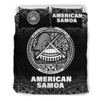 American Samoa Duvet Cover Set - Black Fog Style - Polynesian Pride