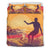 Hawaiian Surf In The Sunset Polynesian Bedding Set Yellow - Polynesian Pride