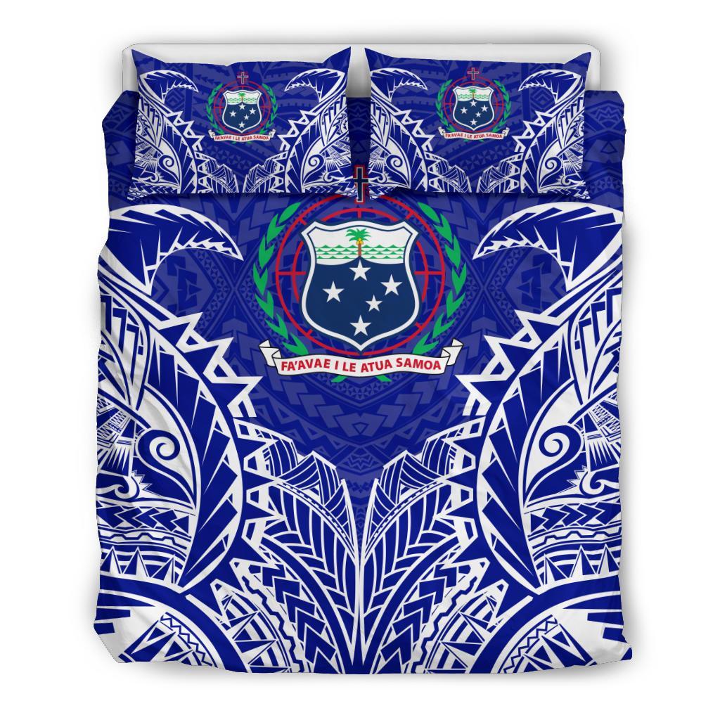 Samoa Duvet Cover Set - Samoa Coat Of Arms Premium - Polynesian Pride
