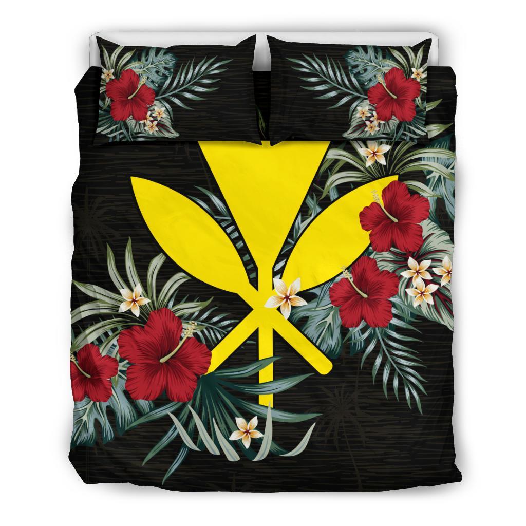 Hawaiian Duvet Cover Set - Kanaka Maoli Hibiscus - Polynesian Pride