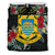 Tuvalu Duvet Cover Set - Tuvalu Coat Of Arms Hibiscus - Polynesian Pride