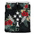 Kosrae Duvet Cover Set - Kosrae Coat Of Arms Hibiscus - Polynesian Pride