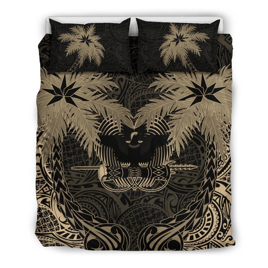 Papua New Guinea Duvet Cover Set - Papua New Guinea Coat Of Arms Coconut (Duvet Cover) - Polynesian Pride