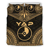 Yap Polynesian Chief Duvet Cover Set - Gold Version Gold - Polynesian Pride
