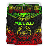 Palau Polynesian Chief Duvet Cover Set - Reggae Version Art - Polynesian Pride