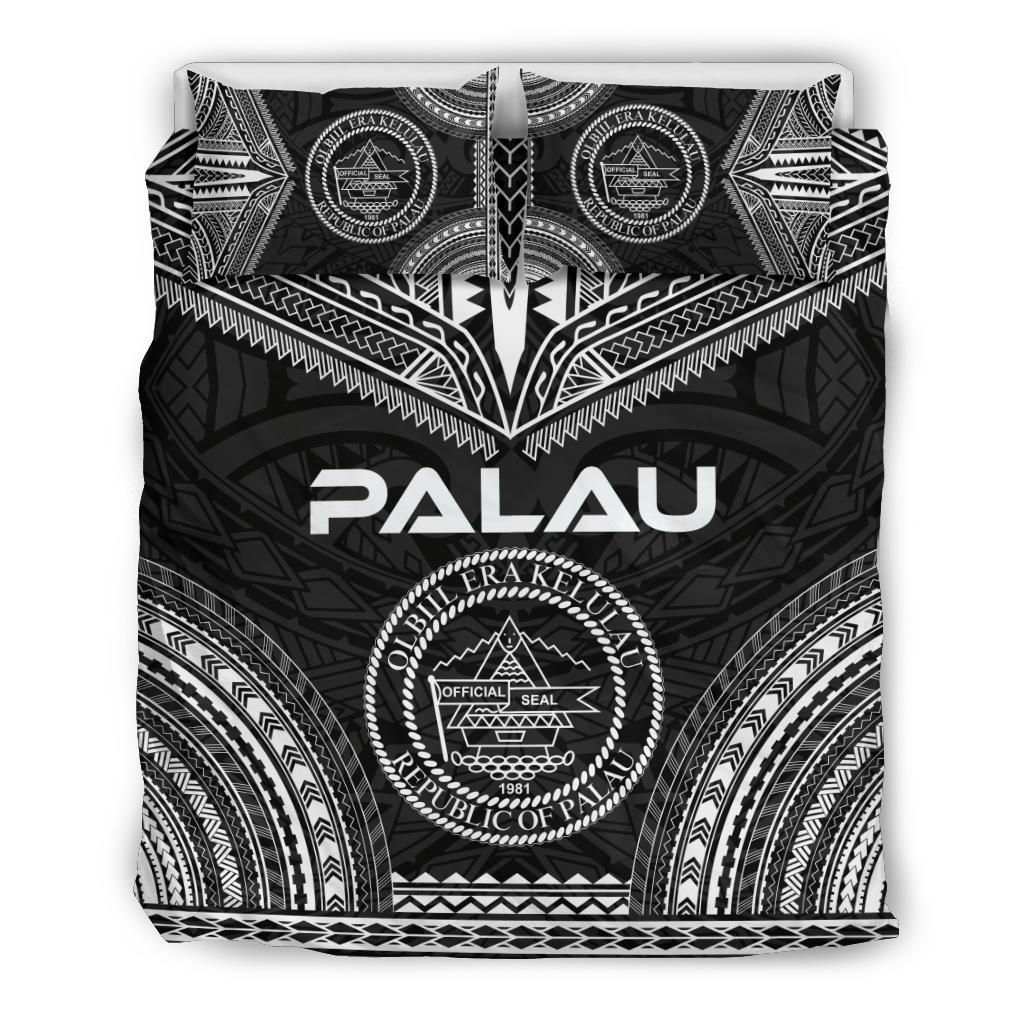 Palau Polynesian Chief Duvet Cover Set - Black Version Black - Polynesian Pride