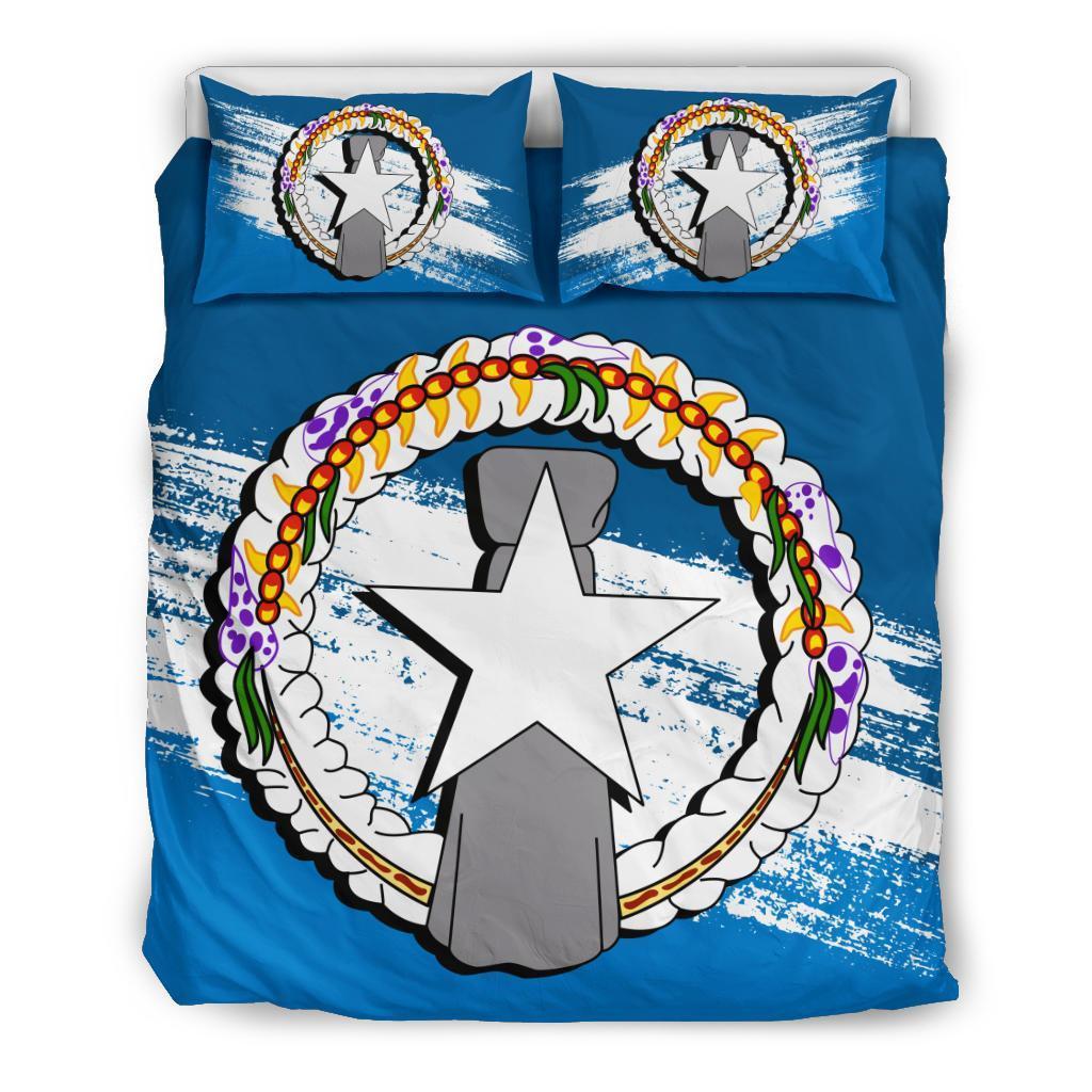 Northern Mariana Islands Duvet Cover Set - Northern Mariana Islands Flag Premium - Polynesian Pride