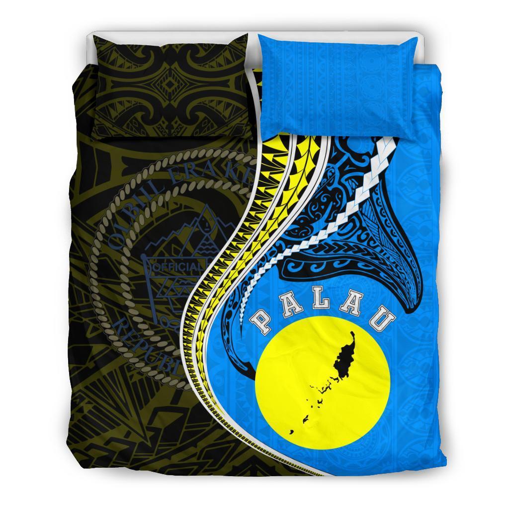 Palau Bedding Set - Palau Seal Flag Kanaloa Tatau Gen PW - Polynesian Pride