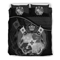 Polynesian Duvet Cover Set - Tonga Bedding Set Black - Polynesian Pride