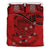 Tuvalu Duvet Cover Set - Coat Of Arms & Flag Red - Polynesian Pride